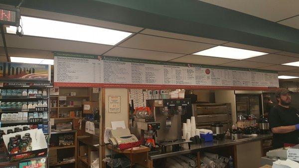 Huge deli menu..