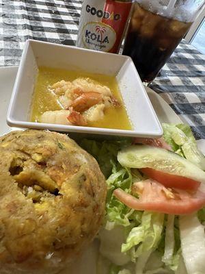 Delicious Mofongo and shrimp!