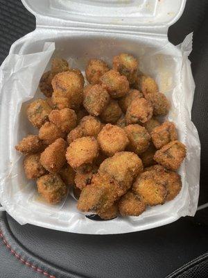 Fried okra. Yummy