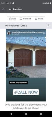 Garage Doors Refinished by tennyson