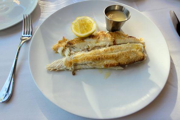 Whole Dover Sole Special with Caper Beure Blanc  May 26