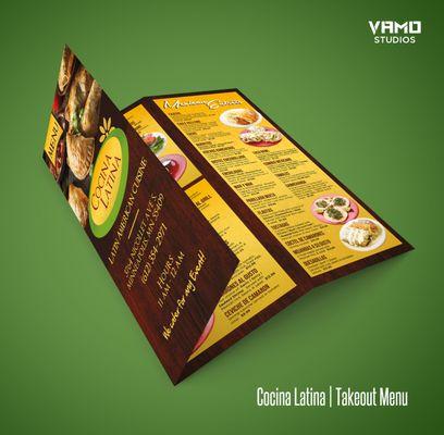 Cocina Latina Menu Design