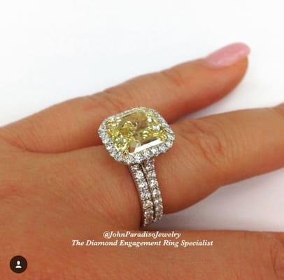 We specialize in diamond engagement rings and wedding bands.  Follow us on Instagram: John Paradiso Jewelry