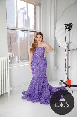 Madison modeling a gorgeous sequin Jovani gown!