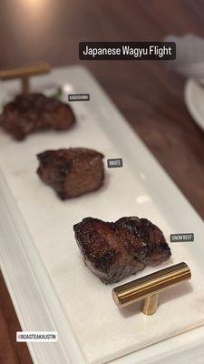 Japanese Wagyu Flight