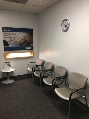 Reception waiting area