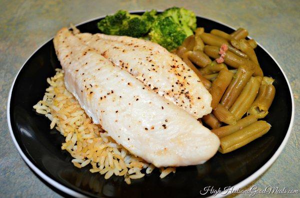 D-Lites menu: White Lemon Pepper Fish