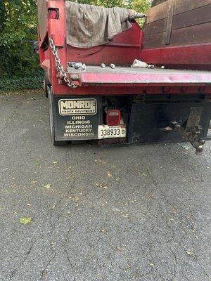 Empty beer cans. Driver did not have a license.