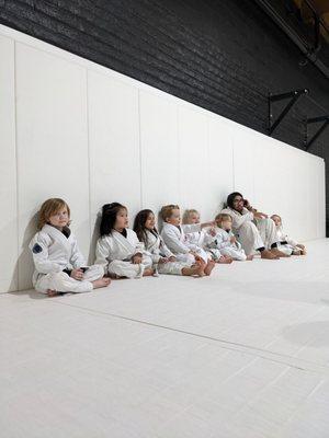 Little Ducks Gi and No Gi help kids learn the basics and movements needed for Youth class!