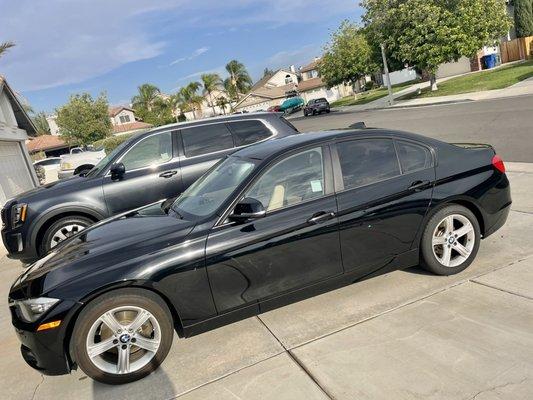 Tint on 3 rear windows