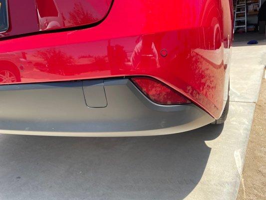 Bumper cover not properly secured