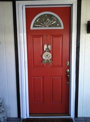 White Roll-Away Screen Door