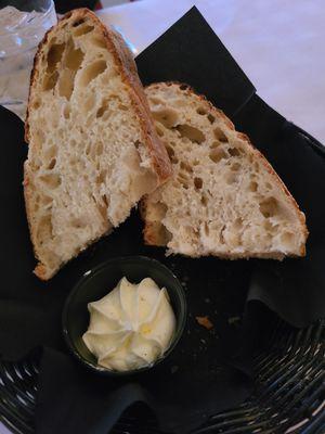 Some of the delicious bread also served with garlic in olive oil.