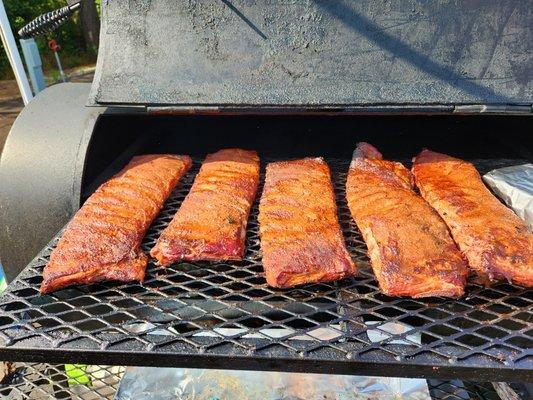 Rib day!! That is Friday. Call a day ahead to reserve yours.