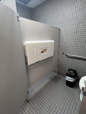 Changing table in the handicap stall