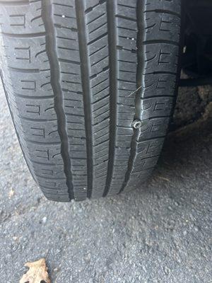 Screw in tire