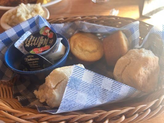 Biscuits and Corn Muffins