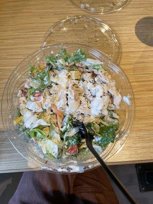 Chicken Bacon Ranch Salad