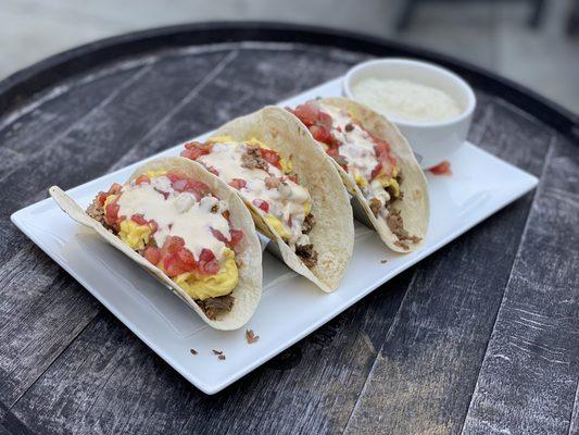 Breakfast Tacos: Brunch every Saturday & Sunday 10am-2pm