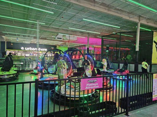 Bumper cars and flip cars