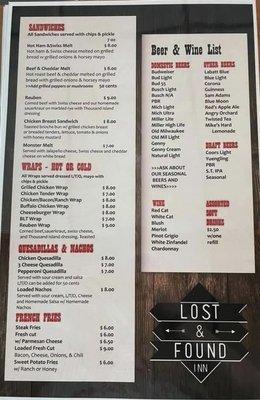 Menu 9/1/2021 part 2