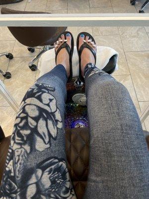 Love my pretty blue pedi!