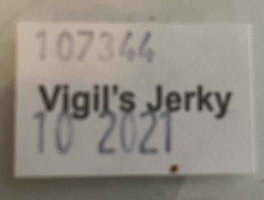 Bad lot of Vigil's Beef Jerky.