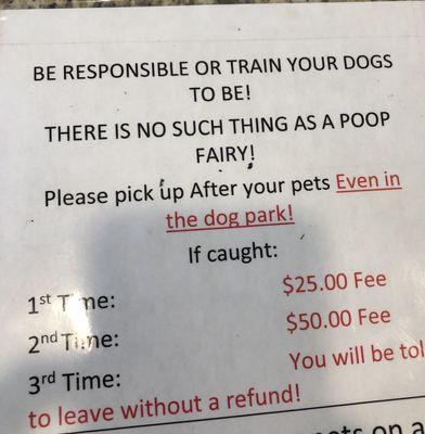 No such thing as a poop fairy?