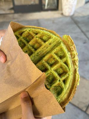 Pandan waffle