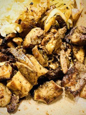 Jerk Chicken Shawarma Dinna