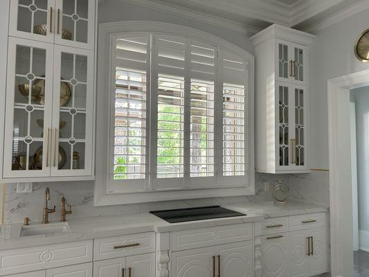 Simple and clean premium wood plantation shutters