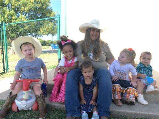 This was cowboy and cowgirl day at the center.