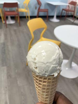 Honey Vanilla in a sugar cone