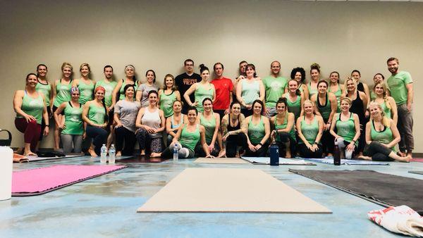 108 Sun Salutations crew!