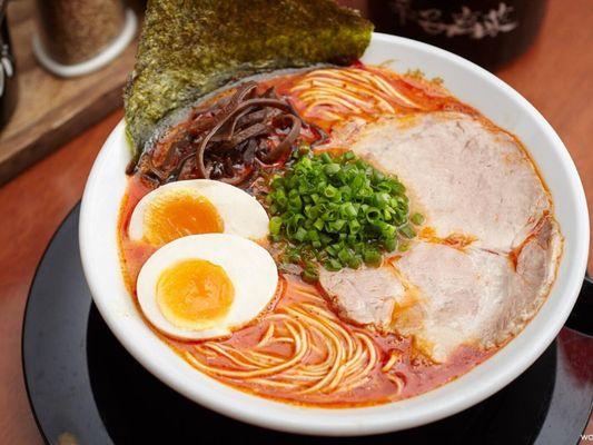 Peking spicy miso ramen with pork belly