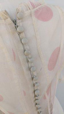 1930's wedding dress close up