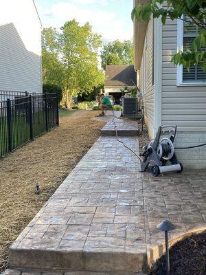 Sidewalk/ Stamped Concrete