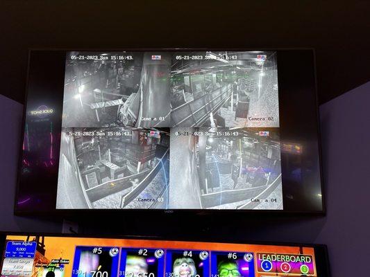 Laser tag session can be viewed in arcade