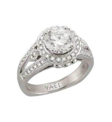 This 18kt white gold vintage engagement ring will be featured in upcoming issue of Town & Country.