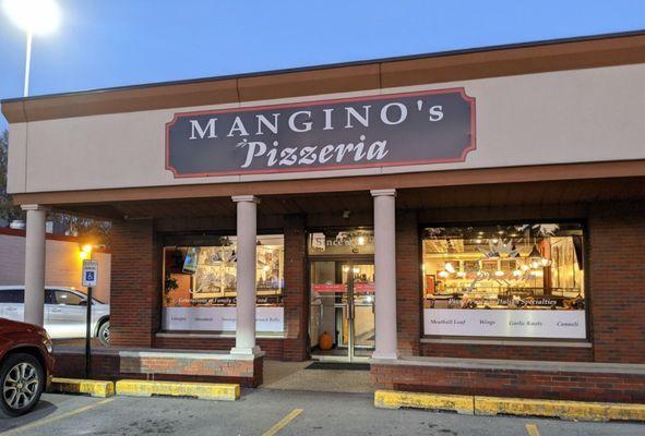 Exterior of Mangino's Restaurant