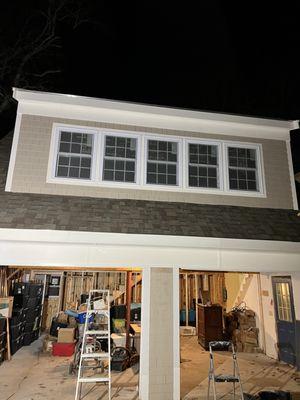 Finishing garage addition