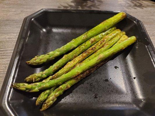 Side of grilled asparagus