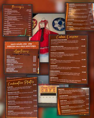 Menu prices June 2023