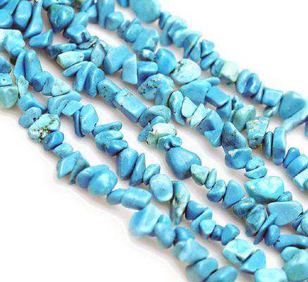 genuine turquoise chip strands 36 inch