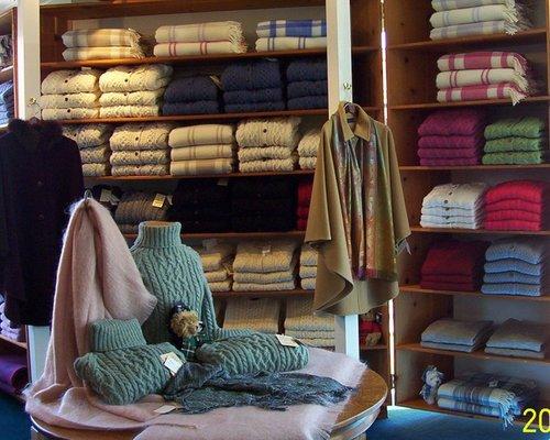 Sweater Wall at Ciara's Irish Shop in Eureka, CA