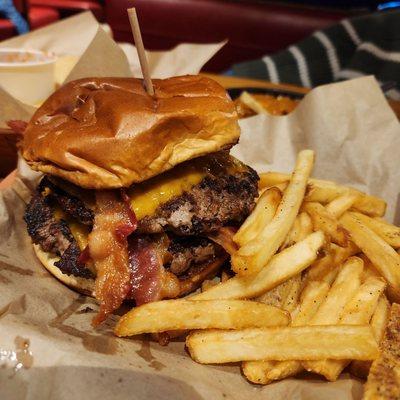 Big bacon BBQ burger