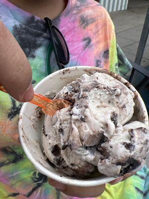 cookies and cream yogurt, mysteriously prepared.