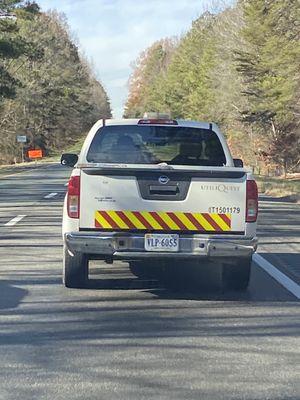 This truck and driver should not be on the road.