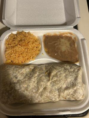 Steak Burrito Dinner Combo