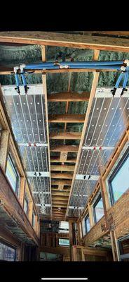 The best way to get heating and cooling out of your radiant system is to install Messana radiant ceiling panels.